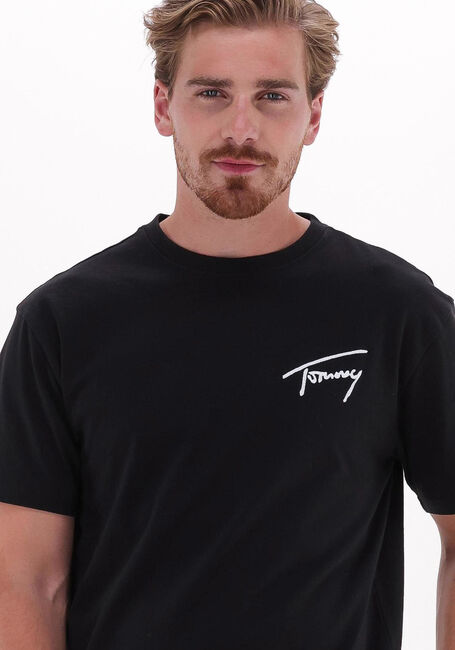 Zwarte TOMMY JEANS T-shirt TJM TOMMY SIGNATURE TEE - large
