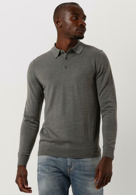 Groene PROFUOMO Polo POLO LONGSLEEVE - large