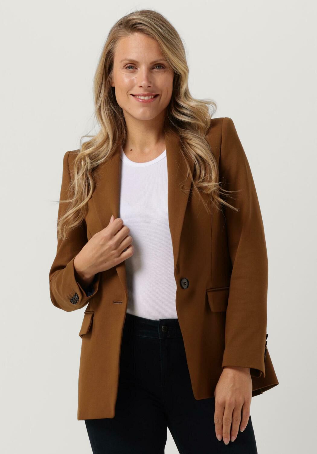 Bruine blazer dames best sale