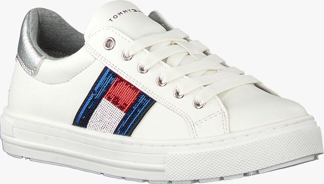 Witte TOMMY HILFIGER Lage sneakers LOW CUT LACE UP T3A4-30616 - large