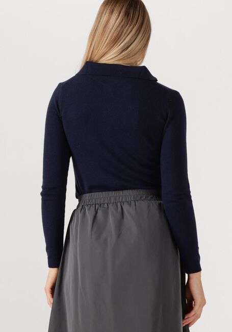 Donkerblauwe RESORT FINEST Trui POLO SHORT CARDIGAN - large