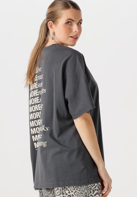 Donkergrijze CATWALK JUNKIE T-shirt OVERSIZED GRAPHIC TSHIRT - large