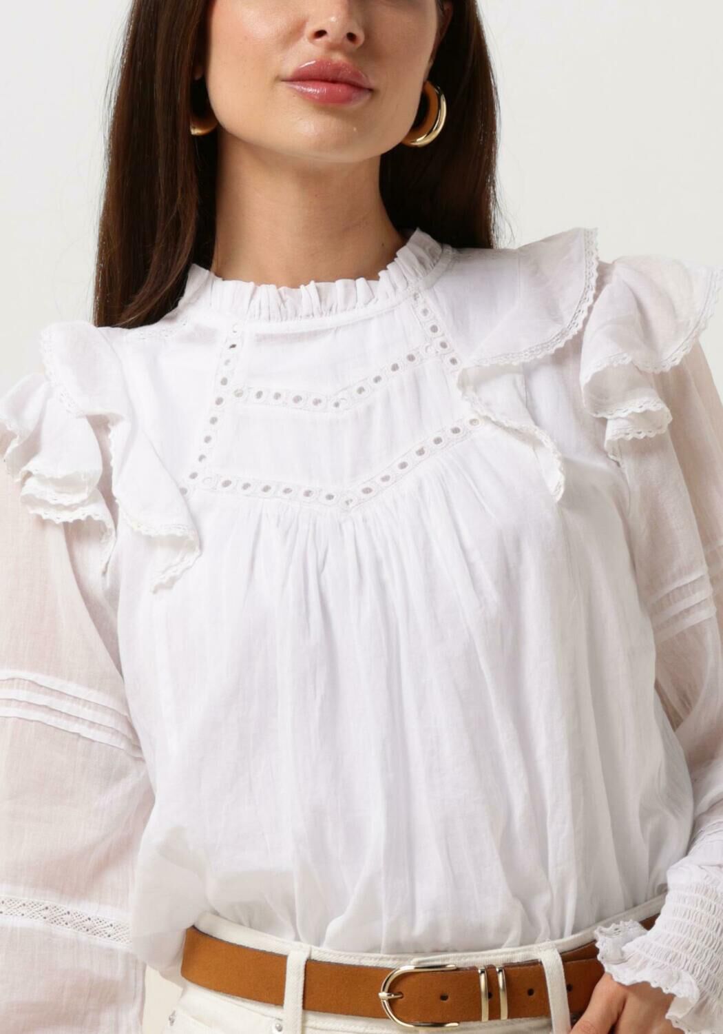 NEO NOIR Dames Blouses Simkie S Voile Blouse Wit