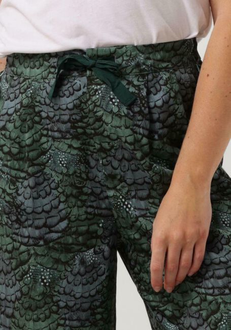 Groene SCOTCH & SODA Wijde broek ELENI HIGH-RISE WIDE LEG PYJAMA PANT - large