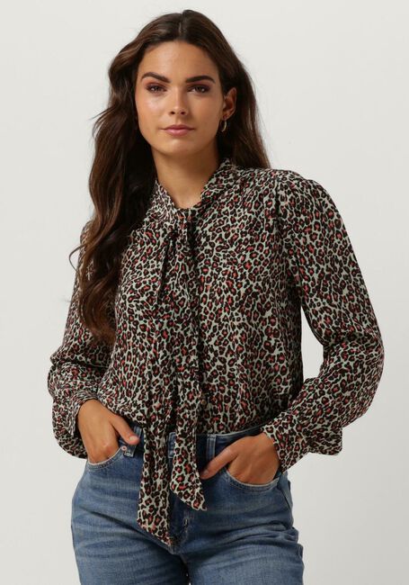 Groene SCOTCH & SODA Blouses SHIRT WITH TIE NECKDA - large