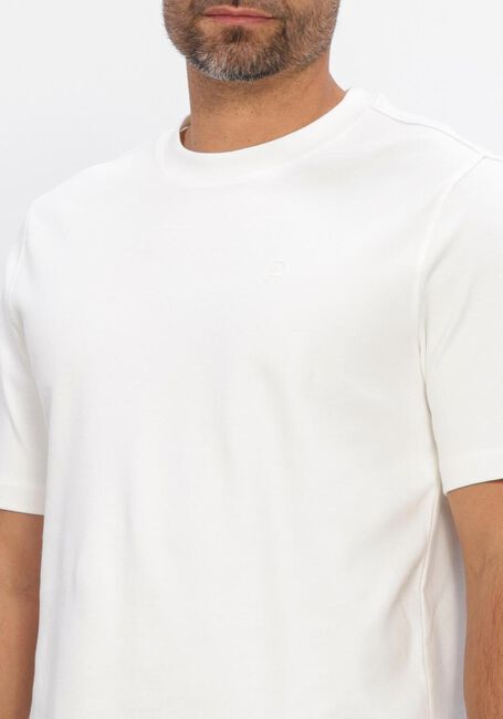 Gebroken wit CAST IRON T-shirt REGULAR FIT INTERLOCK - large