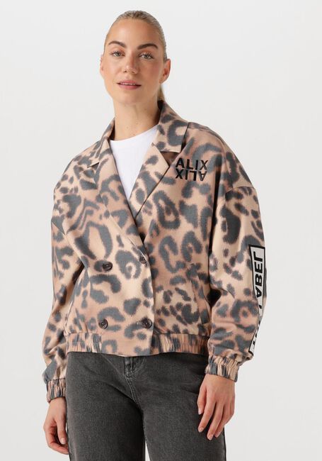 Multi ALIX THE LABEL Jack LADIES WOVEN JAGUAR BOMBER - large