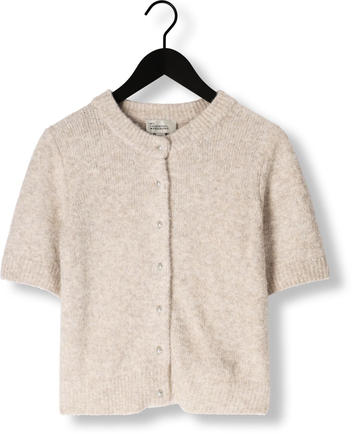 MY ESSENTIAL WARDROBE Dames Truien & Vesten Elliemw Knit Cardigan Ss Beige