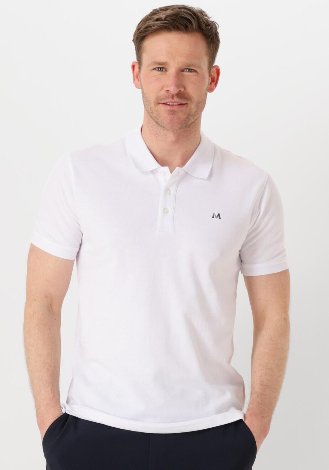 MATINIQUE Heren Polo's & T-shirts Mapoleo Melange Wit