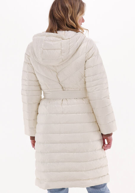 Creme MICHAEL KORS Gewatteerde jas LONG FITTED PUFFER Omoda