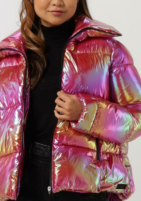 Roze CANADIAN Gewatteerde jas RECLYLED SHINY GLOW - large