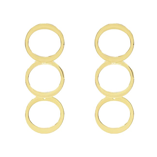 Gouden MY JEWELLERY Oorbellen CIRCLES EARRINGS - large