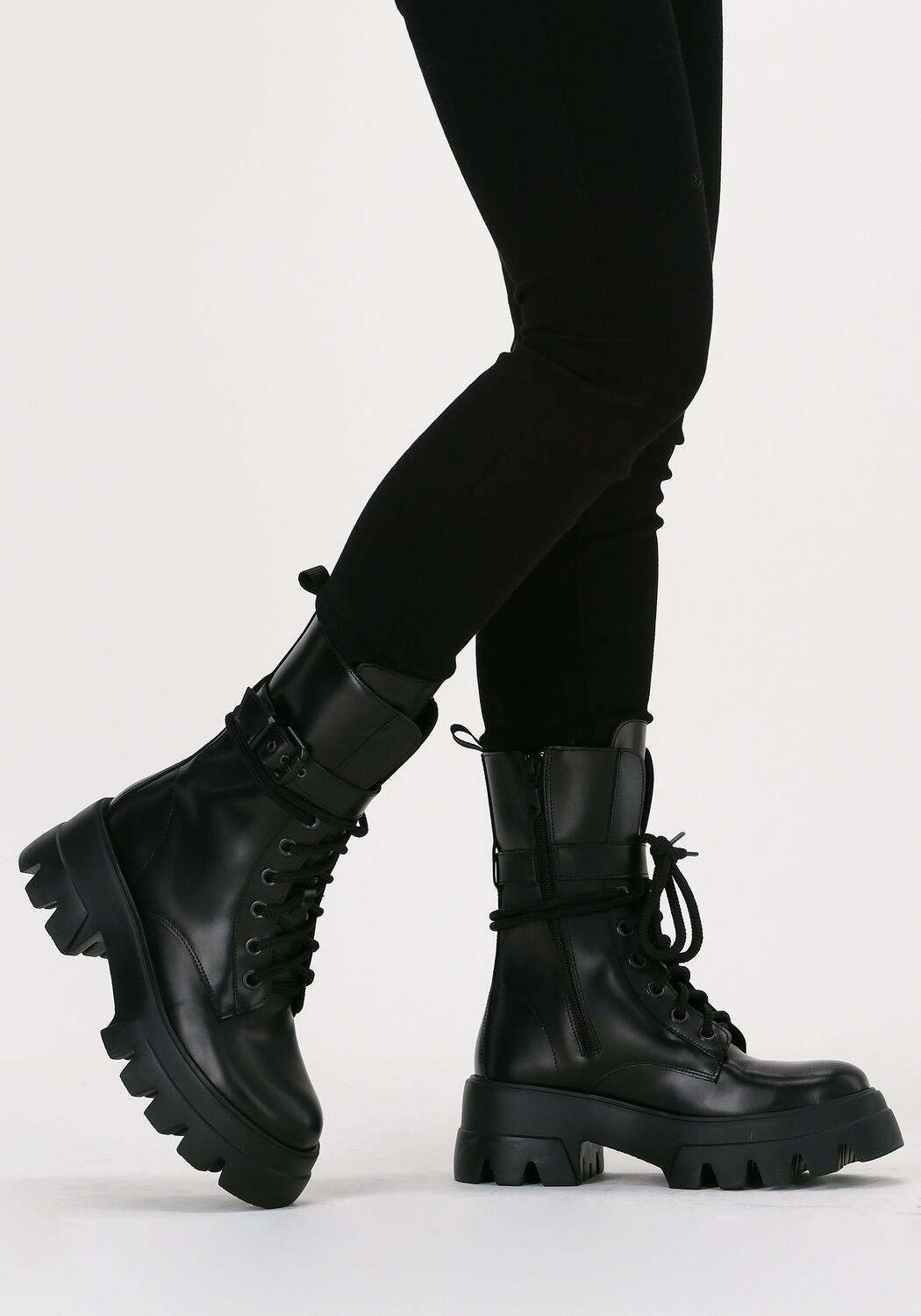 Zwarte CATARINA MARTINS Veterboots BONUM MID 68 - large