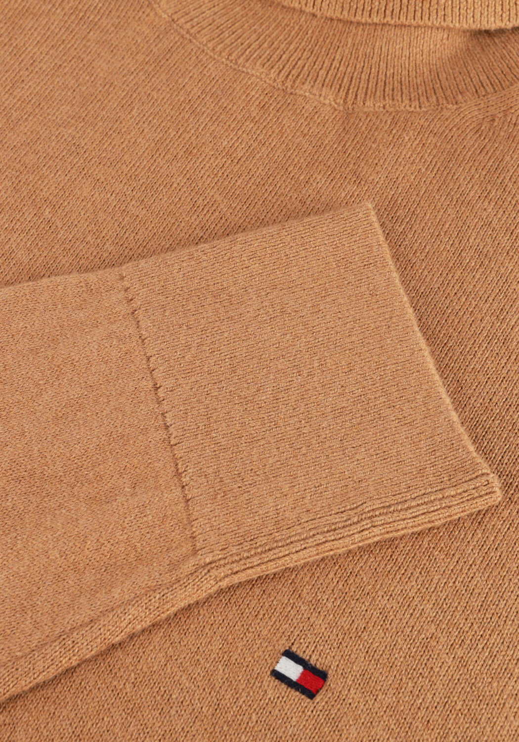 Camel TOMMY HILFIGER Coltrui PIMA ORG CTN CASHMERE ROLL NECK - large