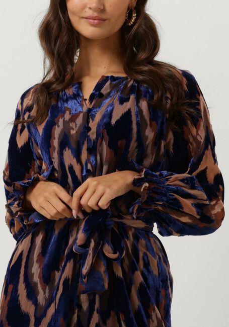 Blauwe FREEBIRD Mini jurk SENNA DRESS - large
