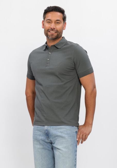 Donkergrijze GENTI Polo POLO 3 BUTTON SS 1219 - large