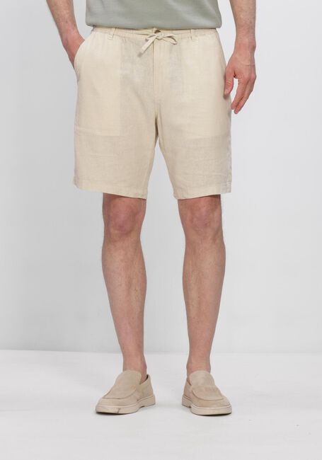 Beige ANERKJENDT Korte broek AKJAMES COT-LINNEN-VIS SS SHORT - large