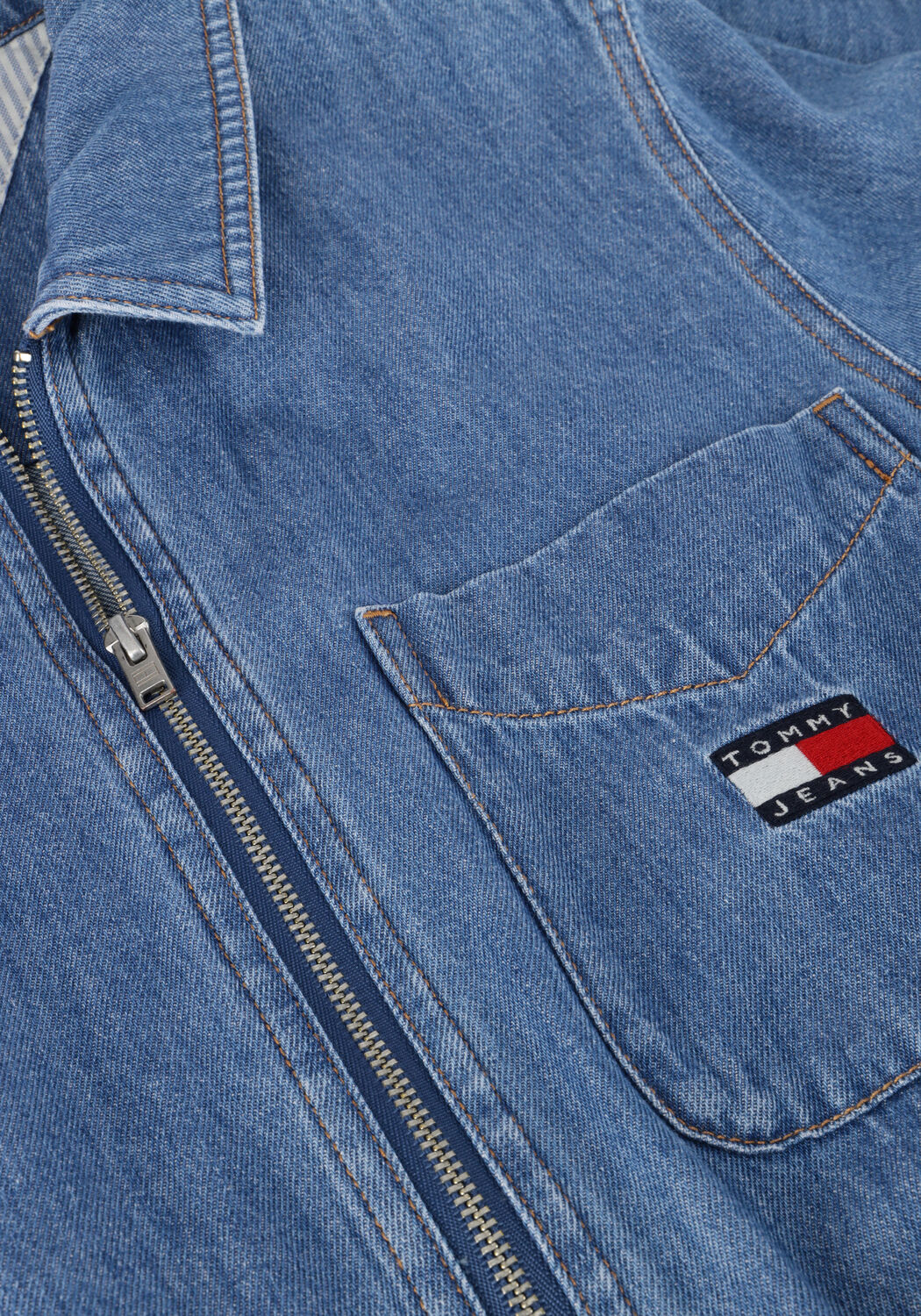 Blauwe TOMMY JEANS Playsuits TJW LT DENIM PLAYSUIT - large