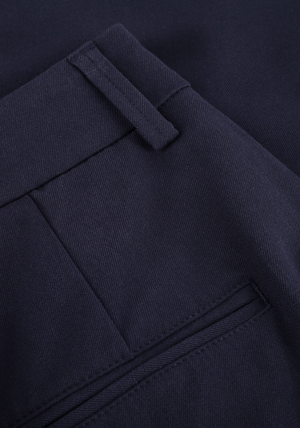 Donkerblauwe MSCH COPENHAGEN Wijde broek MSCHHENRIKA HW PANTS - large