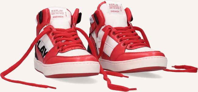 Rode REPLAY Hoge sneakers CAMPOS Rode REPLAY Hoge sneakers CAMPOS - large