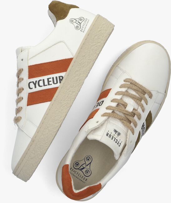 Witte CYCLEUR DE LUXE Lage sneakers RE-SET - large