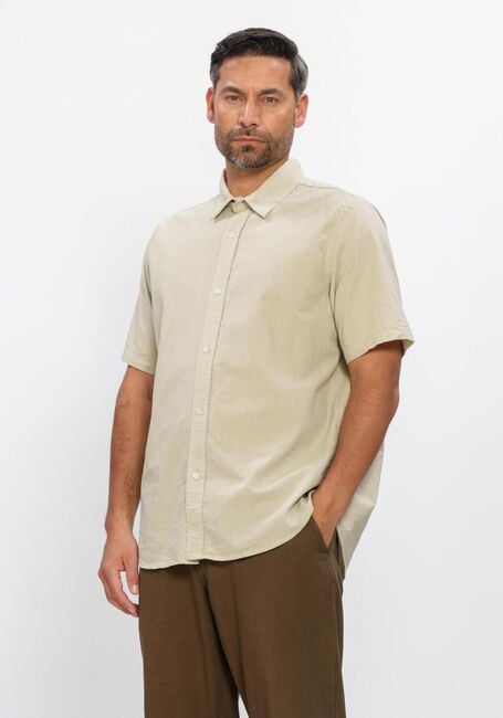 Zand FOR&Eacute;T Casual overhemd SERENE LINEN REGULAR FIT SS SHIRT - large