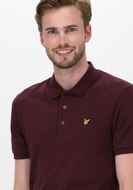 Bordeaux LYLE & SCOTT Polo PLAIN POLO SHIRT - large