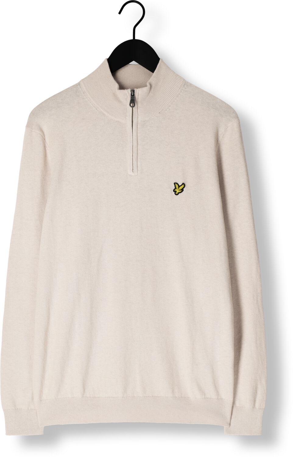 LYLE & SCOTT Heren Truien & Vesten Cotton Merino Quarter Zip Jumper Beige