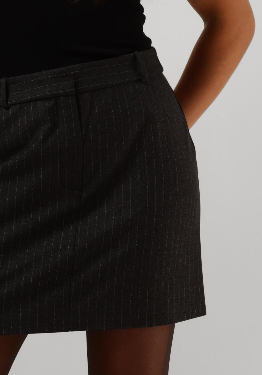 AAIKO Dames Rokken Pascale Pinstripe Vis 548 Zwart