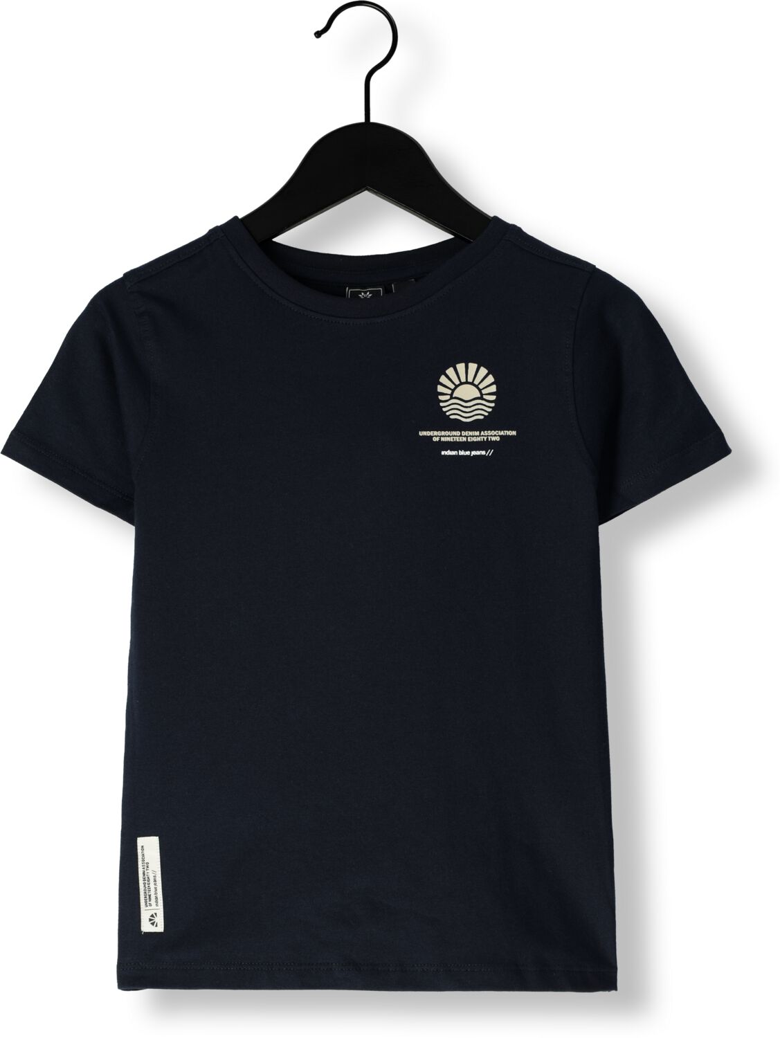 INDIAN BLUE JEANS Jongens Polo's & T-shirts T-shirt Backprint Zwart