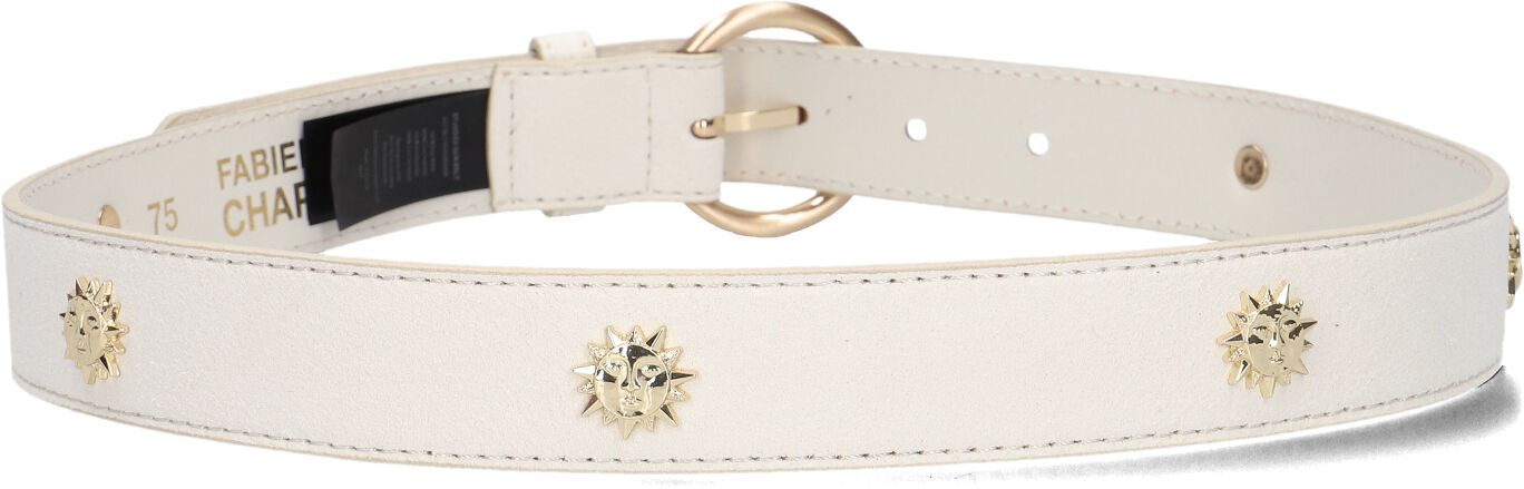 FABIENNE CHAPOT Dames Riemen Studded Sun Belt Wit
