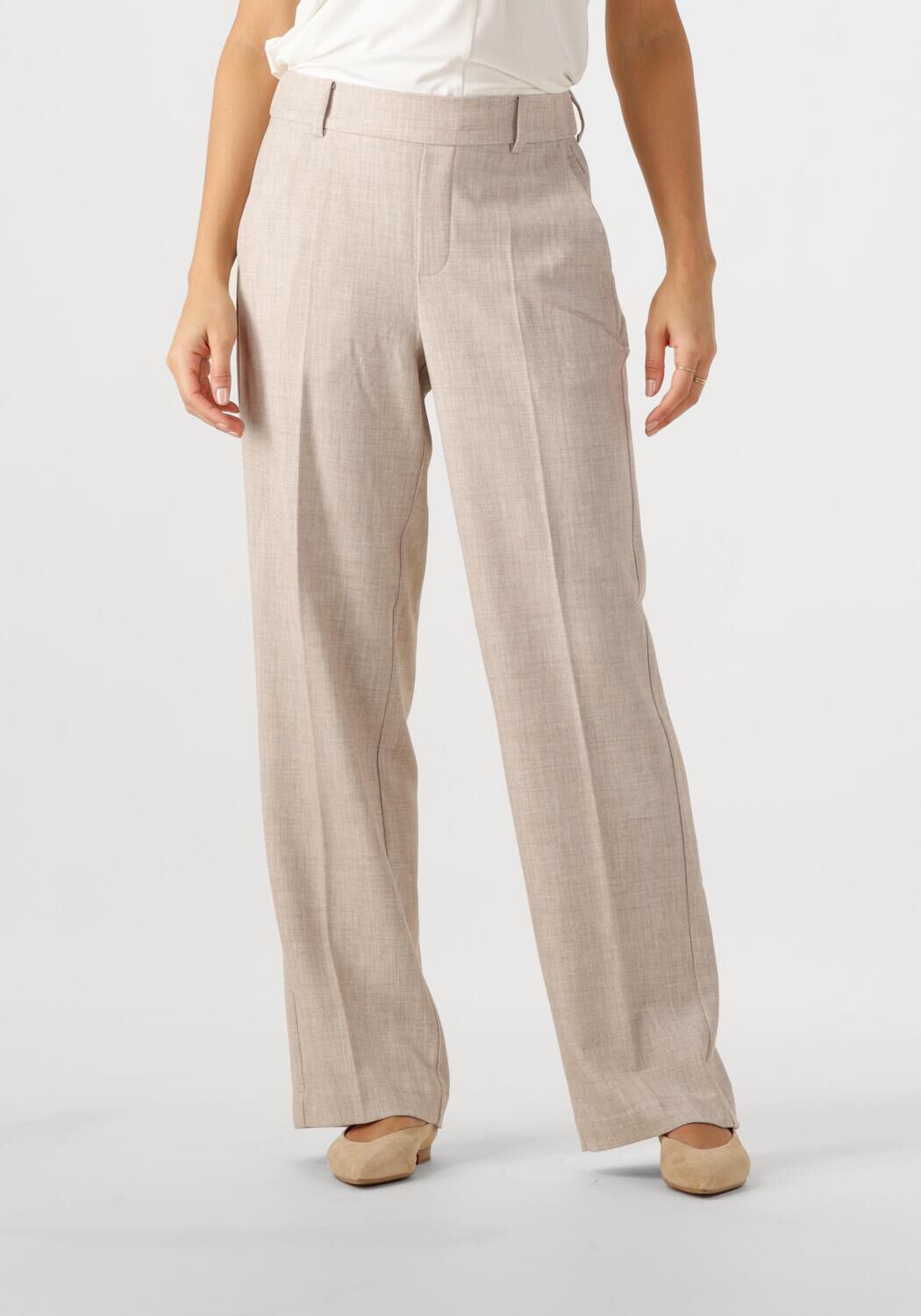 MOS MOSH Dames Broeken Mmbai Flair Pant Beige