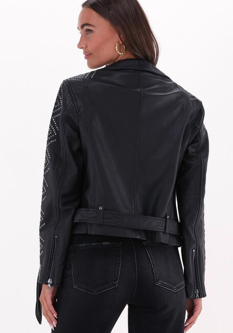 Zwarte IBANA Leren jas BROOKE - large