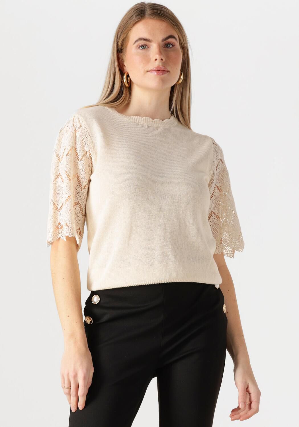 TWINSET MILANO Dames Tops & T-shirts 251tp3341 Beige