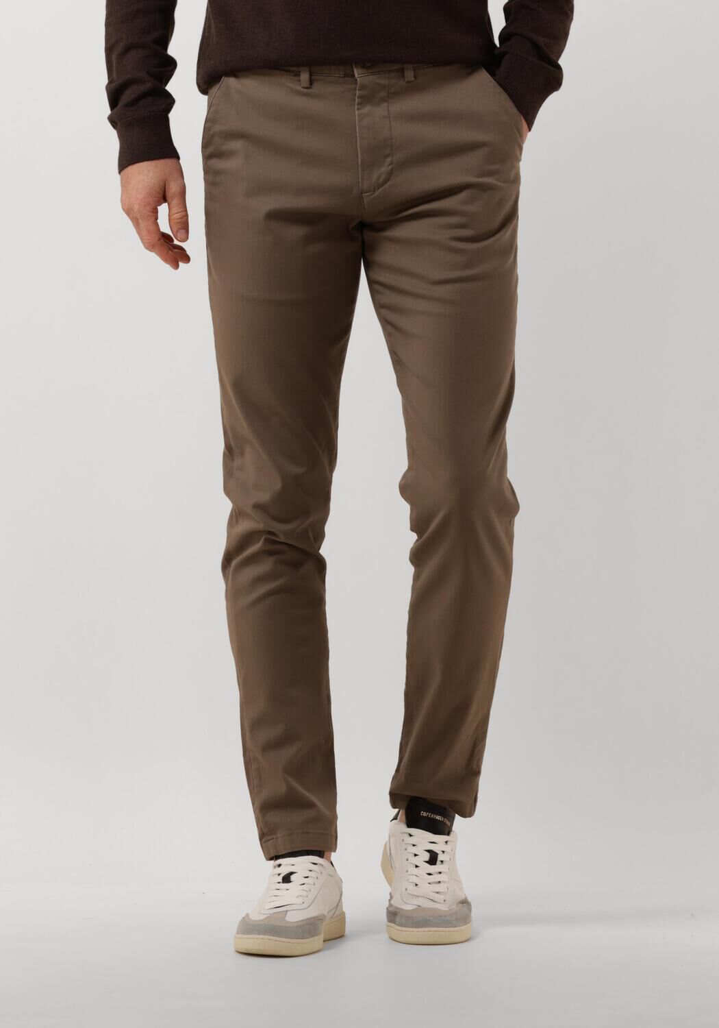 SELECTED HOMME Heren Broeken Slh175-slim New Miles Flex Pant Noos Bruin