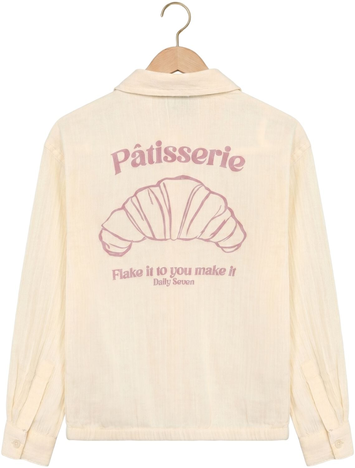 DAILY7 Meisjes Blouses Shirt Longsleeve Fancy Ecru