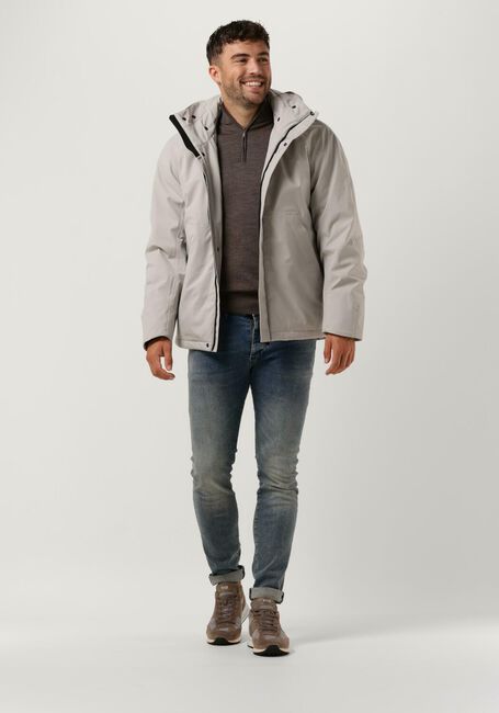 Lichtgrijze KRAKATAU Parka's QM376 - large