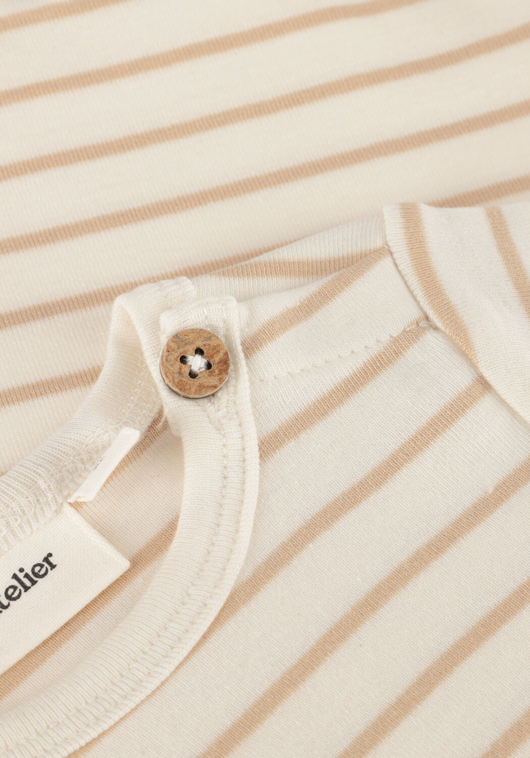 Ecru LIL' ATELIER Rompers NBMGEO ANM SS BODY LIL - large