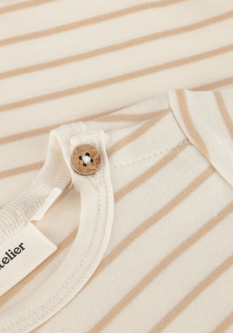 Ecru LIL' ATELIER Rompers NBMGEO ANM SS BODY LIL - large