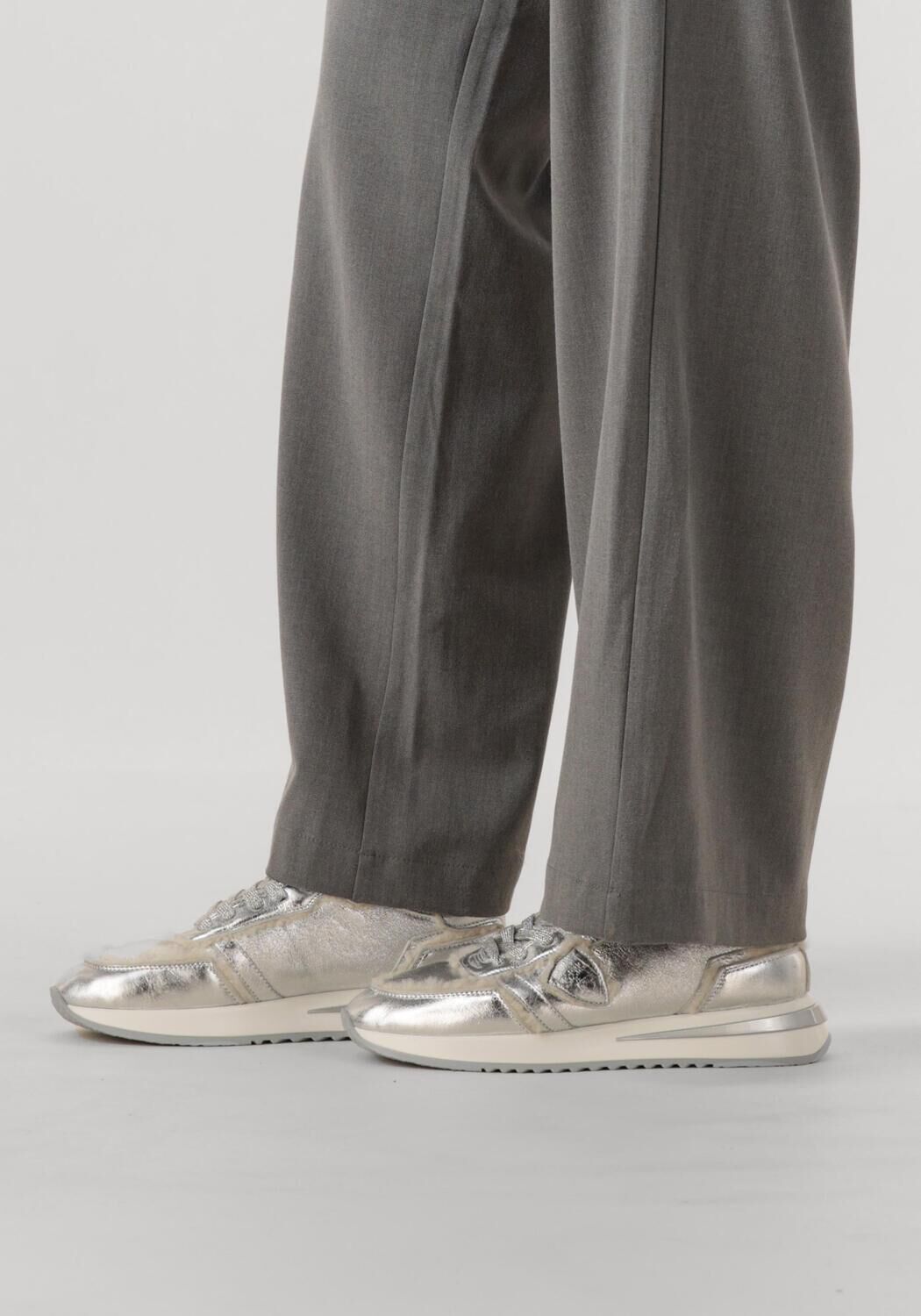 Zilveren PHILIPPE MODEL Lage sneakers TROPEZ 2.1 LOW WOMAN - large