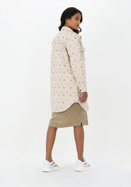 Beige OBJECT Spijkerjas JAYLA TWILL LONG SHIRT - large