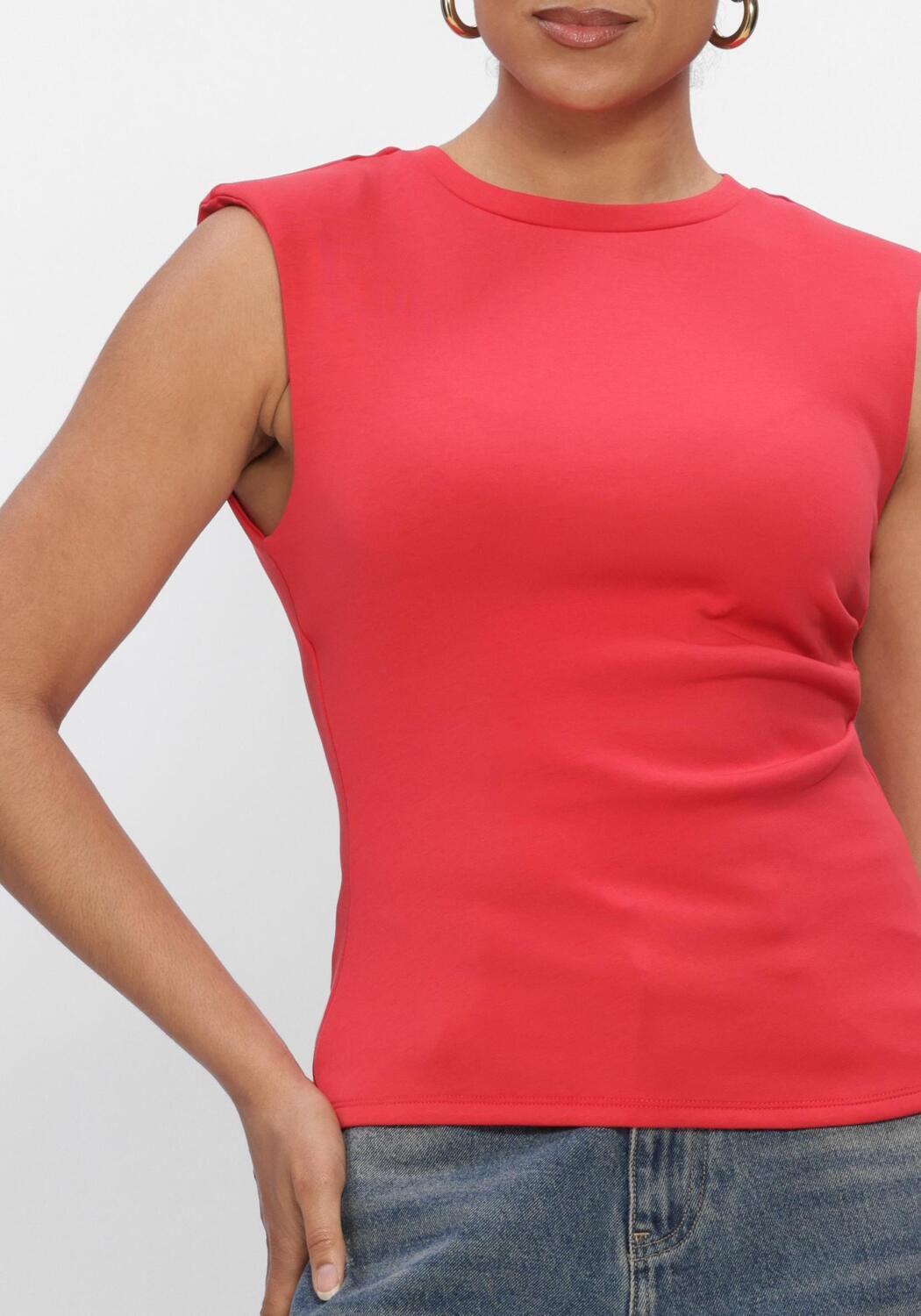 Rode Y.A.S. Tops & T-shirts YASPINA SL TOP NOOS - large