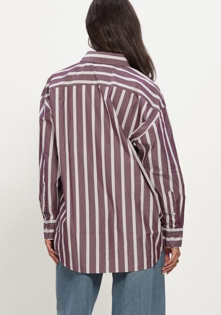 Paarse TOMMY JEANS Blouses TJW OVS ESSENTIAL SHIRT EXT - large