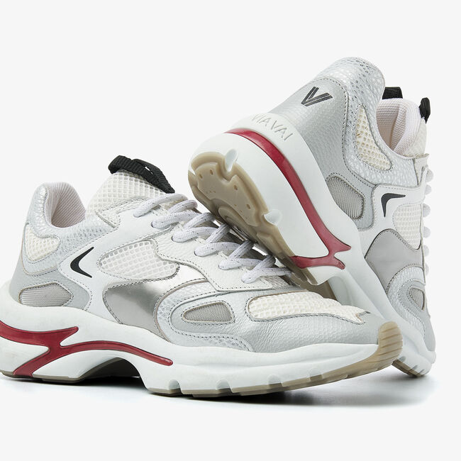 Zilveren VIA VAI Lage sneakers VESPER DUE - large