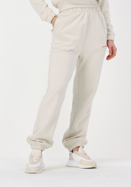 Creme CALVIN KLEIN Joggingbroek TWO TONE MONOGRAM JOG PANT - large