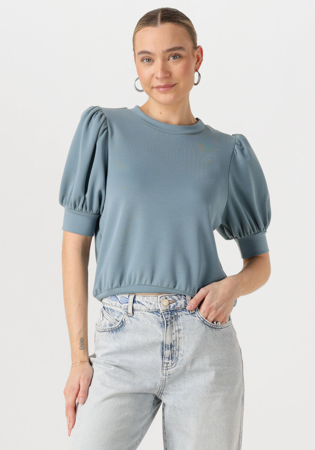 MINUS Dames Truien & Vesten Livana T-shirt Lichtblauw