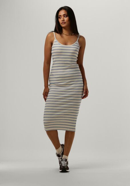 Lichtblauwe MSCH COPENHAGEN Midi jurk MSCHSTINNA STRAP DRESS STP Lichtblauwe MSCH COPENHAGEN Midi jurk MSCHSTINNA STRAP DRESS STP - large