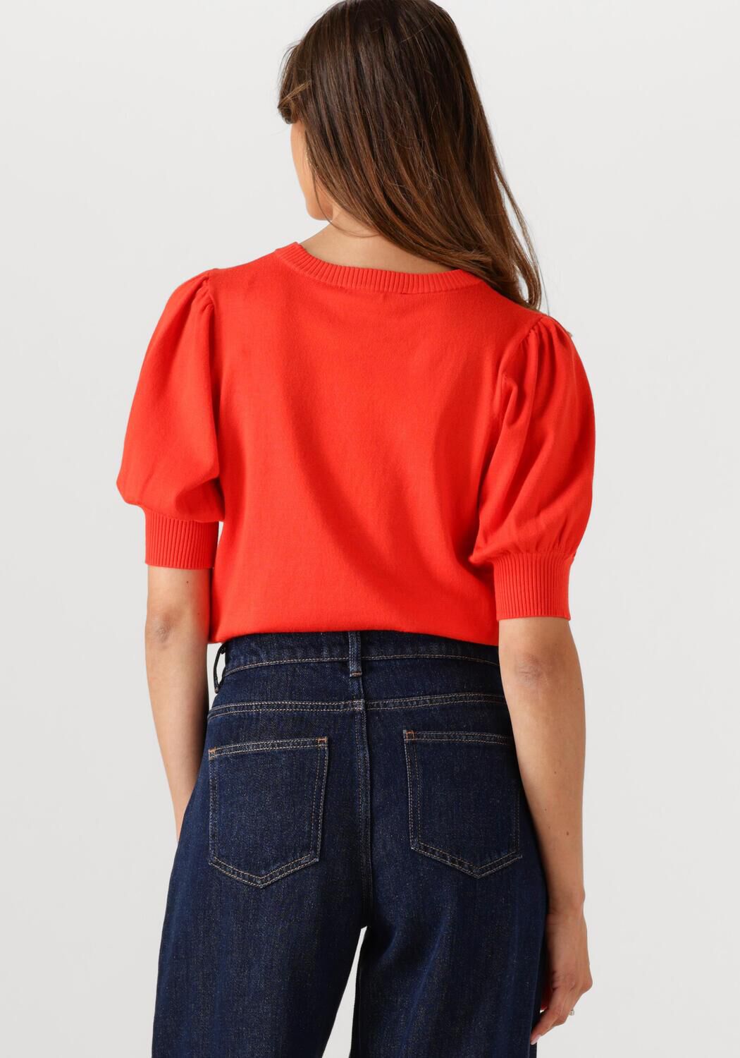 MINUS Dames Truien & Vesten Liva Knit Tee Oranje