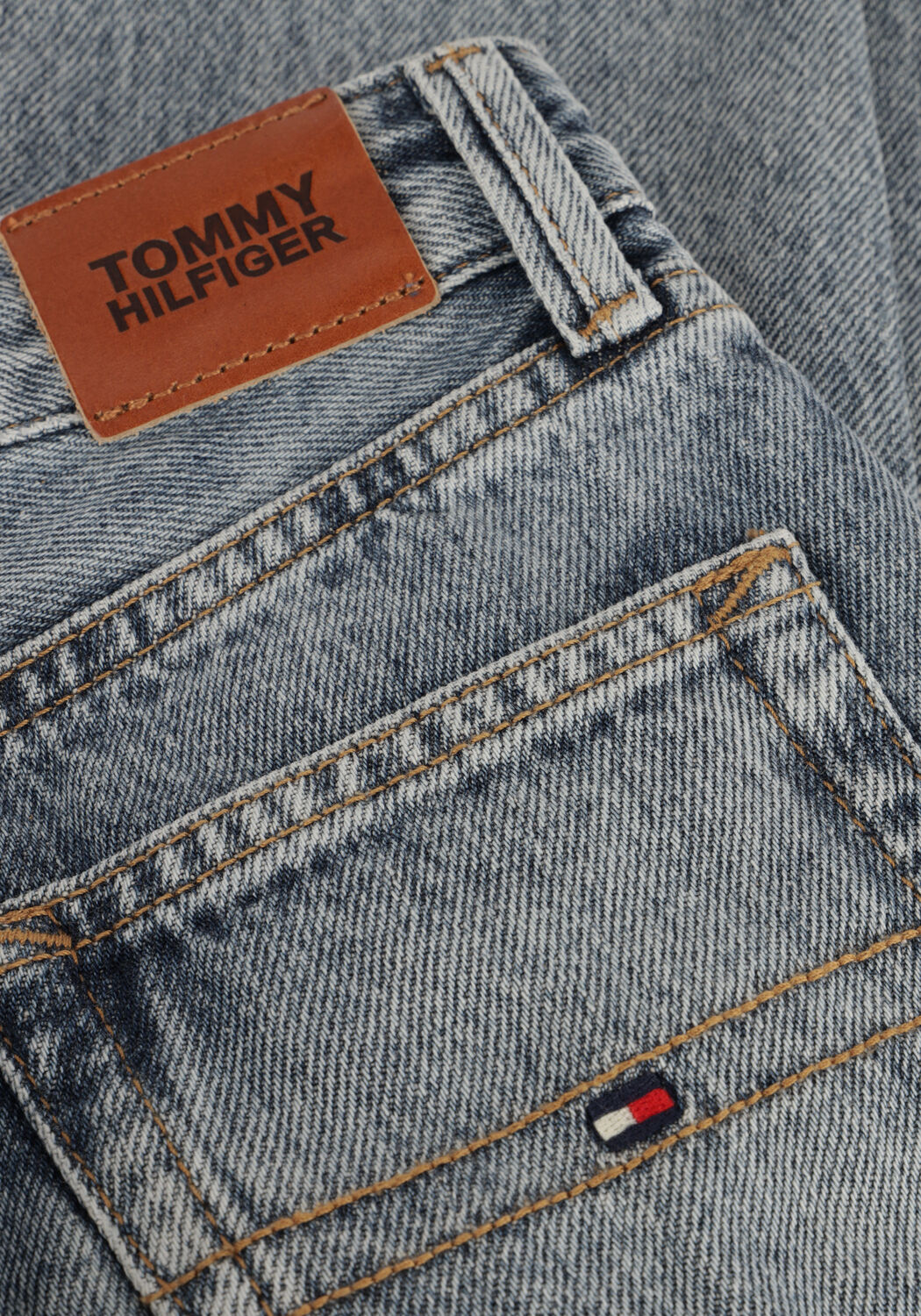 Lichtgrijze TOMMY HILFIGER Straight leg jeans MODERN STRAIGHT BLUE DENIM - large
