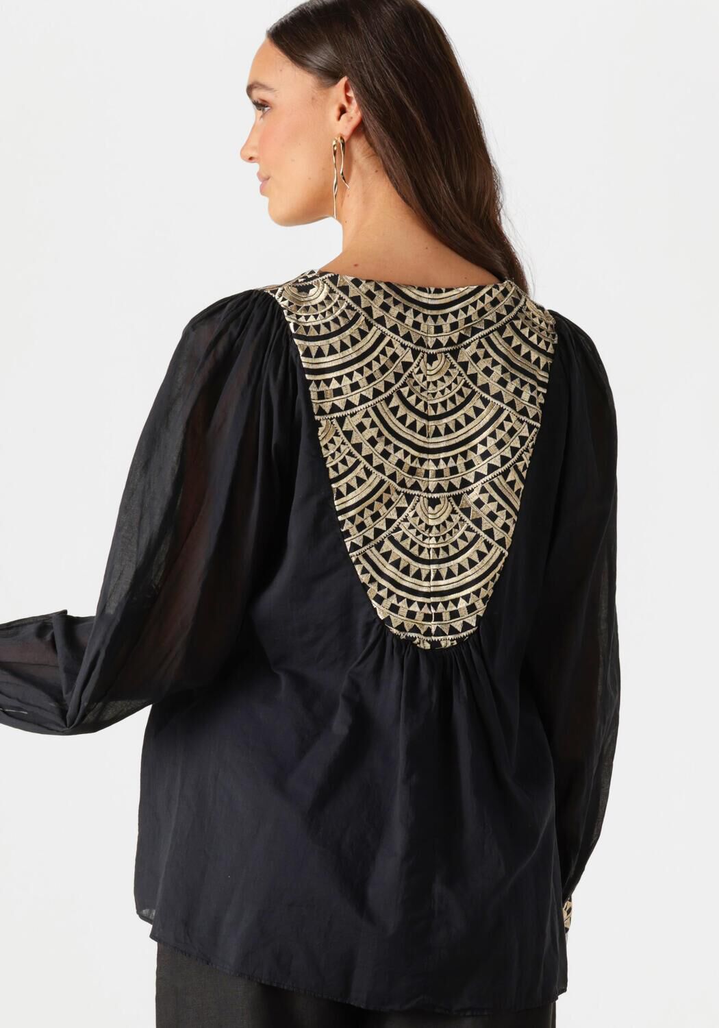 GREEK ARCHAIC KORI Dames Blouses 340552 Zwart